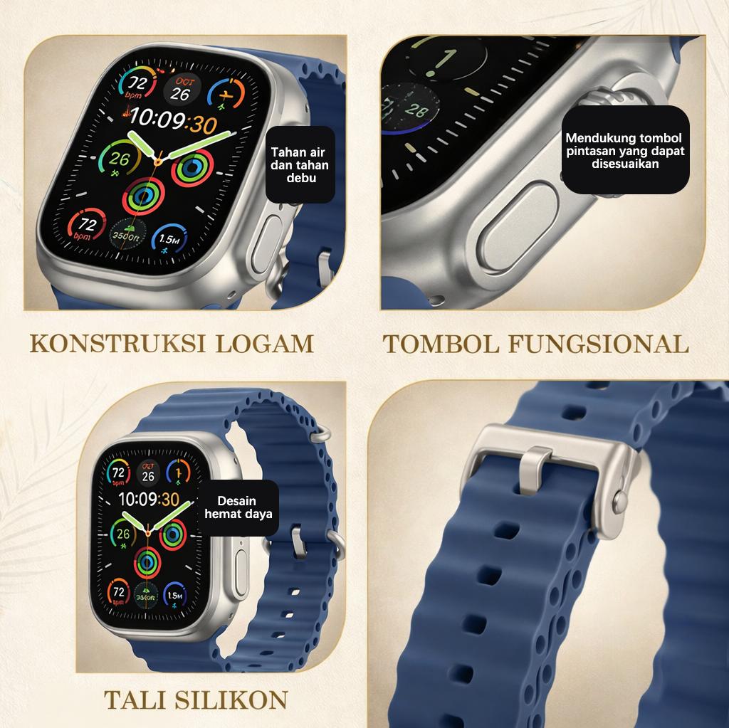 MARQ Promo Spesial Lebaran 2026 Jam Tangan Pintar Smartwatch Original Pemantau Kesehatan 24 Jam Layar IPS 2.09" Warna Luas Akurat Baterai Awet MARQ Promo Spesial Lebaran 2026 Jam Tangan Pintar Smartwatch Original Pemantau Kesehatan 24 Jam Layar IPS 2.09" Warna Luas Akurat Baterai Awet