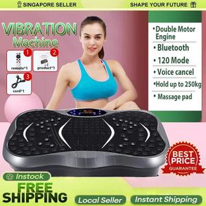 Vibration Platform Machine Exercise Burning Slimming Lazy Shaking Workout Ultimate Oscillating Device Good Body Nice Body Image Black
