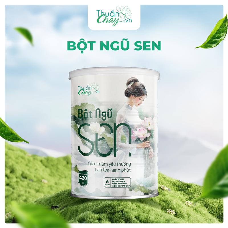 BỘT NGŨ SEN - Bột Ngũ Cốc Thuần Chay Tự Nhiên 420g - Sản Phẩm Thuần Chay