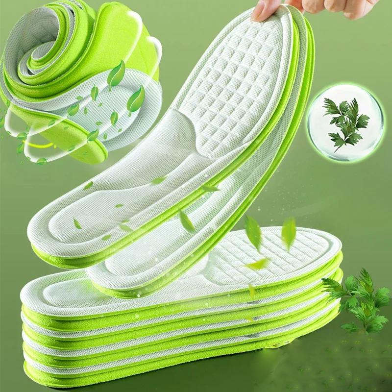 Product Introduction of 1 Pair Memory Foam Insoles Men Women Nano Deodorization Insole Sweat Absorption Sports Running Insoles 13
