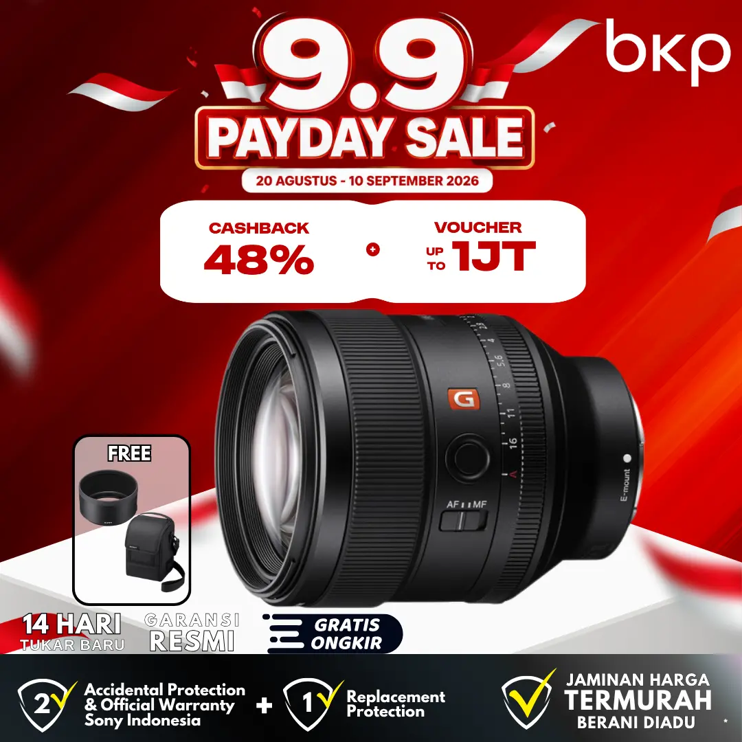 Sony FE 85mm f1.4 GM Lens ORIGINAL RESMI