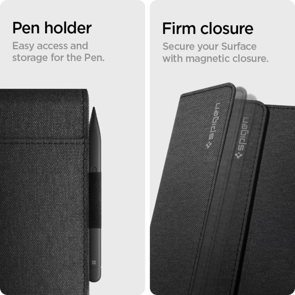 Spigen Surface Pro 10 (2024) / Pro 9 (2022) / Pro 8 (2021) Case Stand Folio - Black ACS04207