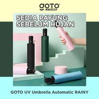 Gambar (Best Deal) Goto [COD] Rainy Payung Umbrella Lipat Besar Polos Anti UV Otomatis - GREEN dari Goto Living Kota Tangerang 2 Tokopedia