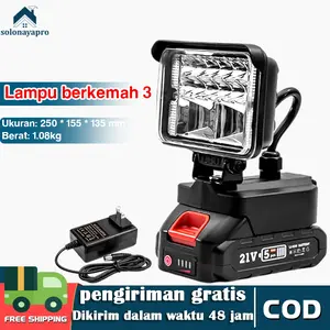 Lampu darurat luar High Lumens Paling Kuat, Isi Ulang, Lampu Flash Super Terang, Tahan Air, Dapat Diperbesar, Berkemah Terbaik