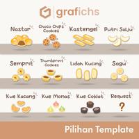 Gambar [10 pcs] Stiker Kue Cookies GISK34 by Grafichs - Almond London dari Grafichs Kab. Bogor 2 Tokopedia