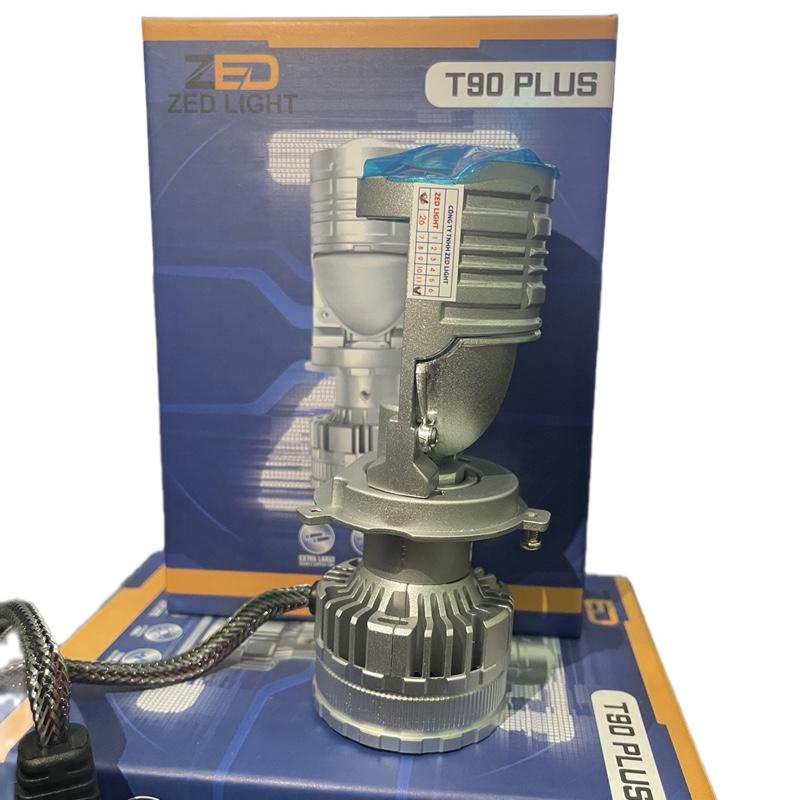  Đèn bi led mini T90 PLUS  H4 cao cấp- Đèn Pha Đèn ô tô xe máy - T90 Pro New 2024 - Ánh Sáng 5k5 Viền Cắt Chói-BH 24 Tháng 