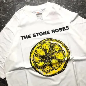 T-Shirt The Stone Roses Lemon logo - Kaos Putih
