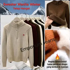 Long John Wanita / Pakaian Musim Dingin / Atasan Saja turtleneck / Sweater Wanita thermal 021