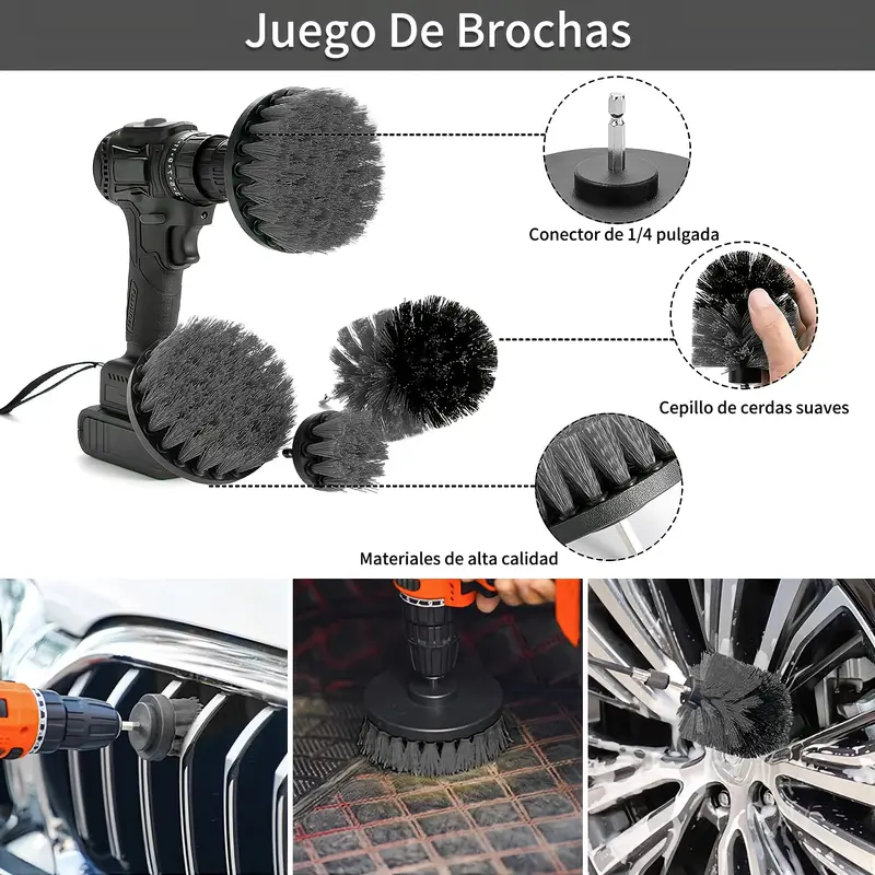 Kit De Limpieza De Coche Con Cepillo Eléctrico De 23 Piezas - Foto 3
