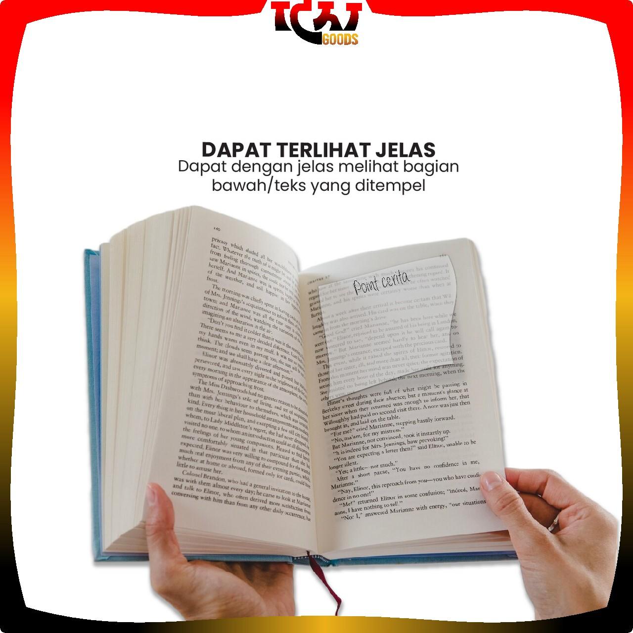 [COD] IG A87 Sticky Note Transparan Isi 50 Lembar Waterproof Serbaguna Untuk Kantor Sekolah / Kertas Memo Tahan Air / Memo Kertas Tempel Anti Air / Label Stickers Catatan Bening