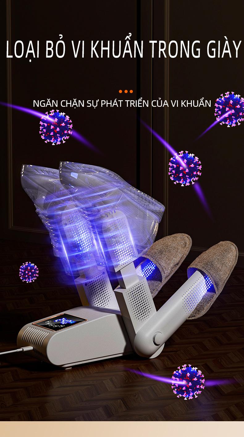 Product Introduction of Máy Sấy Giày, Mẫu Mới, Điều Khiển Nhiệt Độ Thông Minh, Máy Sấy Giày Giá Đôi, Nhỏ Gọn Và Cầm Tay, Làm Khô Nhanh, Màn Hình Cảm Ứng LED, Loại Bỏ Vi Khuẩn Và Mùi Hôi, TAJASON maysay giay 10