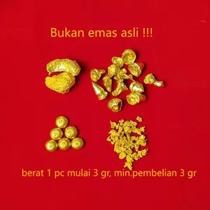 Emas pasir Vietnam tidak berubah warna bongkahan emas kecil-XJD100