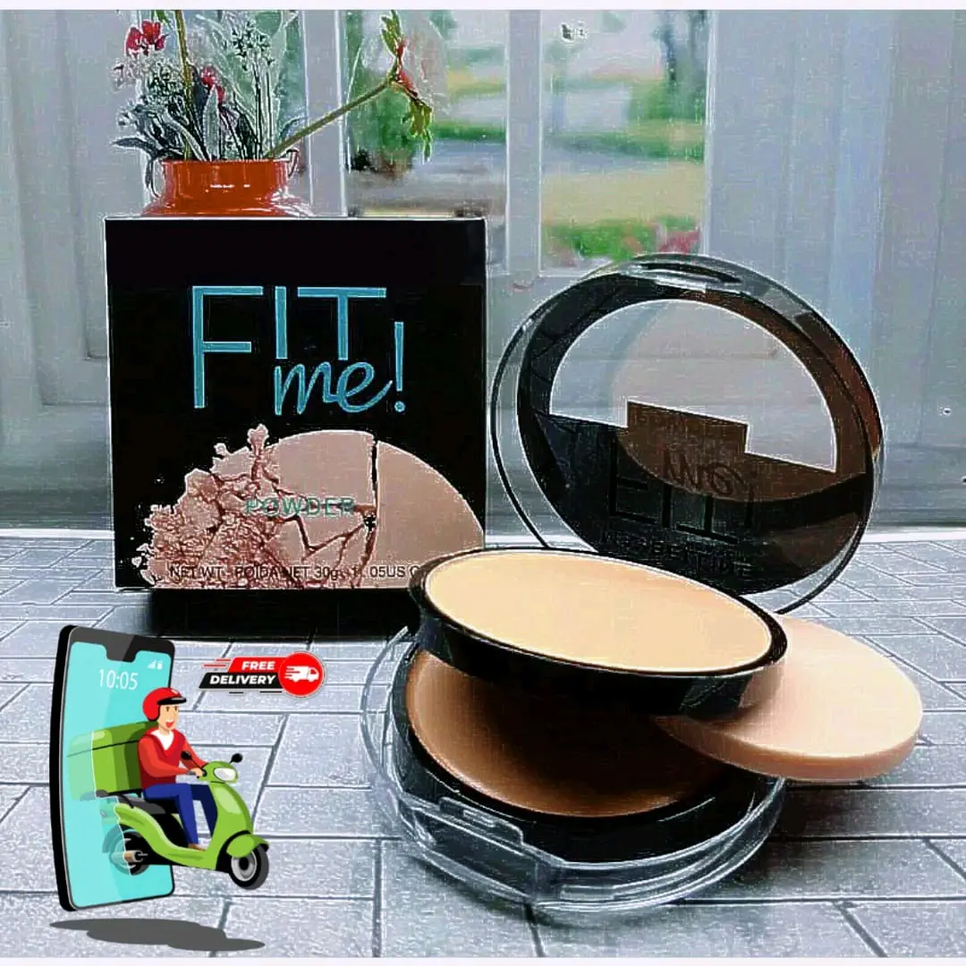 Bedak Padat 2in1 tersedia 2 Bedak Dalam 1 kemasan Simpel Anti Air Tahan Lama Powder Wajah