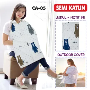 Cover Asi CA-05 Celemek Clemek Menyusui Apron Ibu Menyusui Bayi Baju Pelindung Penutup Menyusui MPASI Perlengkapan Bayi Penutup Ibu Menyusui Bunda