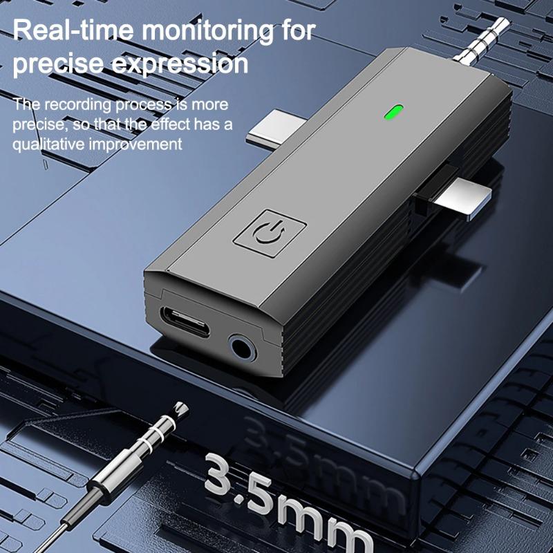 Product Introduction of ⚡COD sent out within 24 hours High quality 3 In 1 Plug play Wireless Lavalier Microphone,Intelligent Noise-Reducing No delay Mic For iOS Type-C 3.5mm Jack Compatible with multiple devices 9