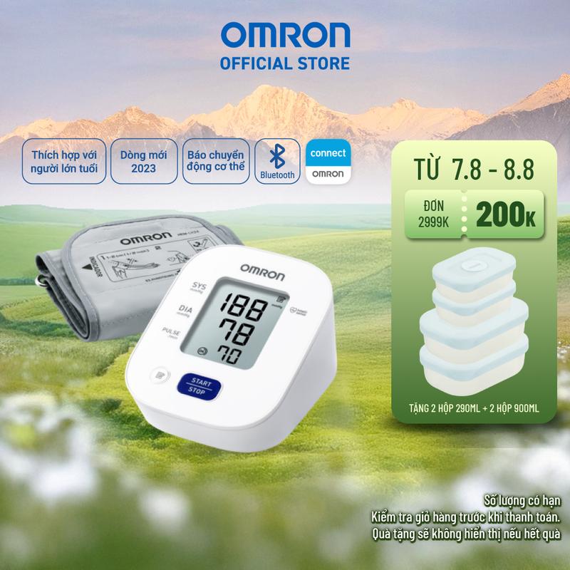 Bảo Hành 5 Năm -  Máy Đo Huyết Áp Bluetooth OMRON HEM-7141T1 - Kết nối điện thoại thông minh (Không kèm Adapter)