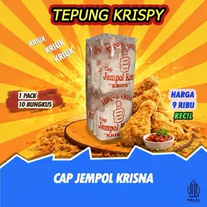 Tepung Krispi Cap Jempol Krisna 1pack isi 10 pcs KECIL ecer 1,500