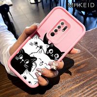 Gambar MHKEID Casing Hp untuk Xiaomi Redmi 9 9 Prime POCO M2 Case Pola Kucing hitam putih yang bahagia Kasing Anti-Sidik Jari Silikon Kasus Lembut Casing - Gaya1, Redmi 9/9 Prime dari MHKEID MALL Kab. Tangerang 1 Tokopedia