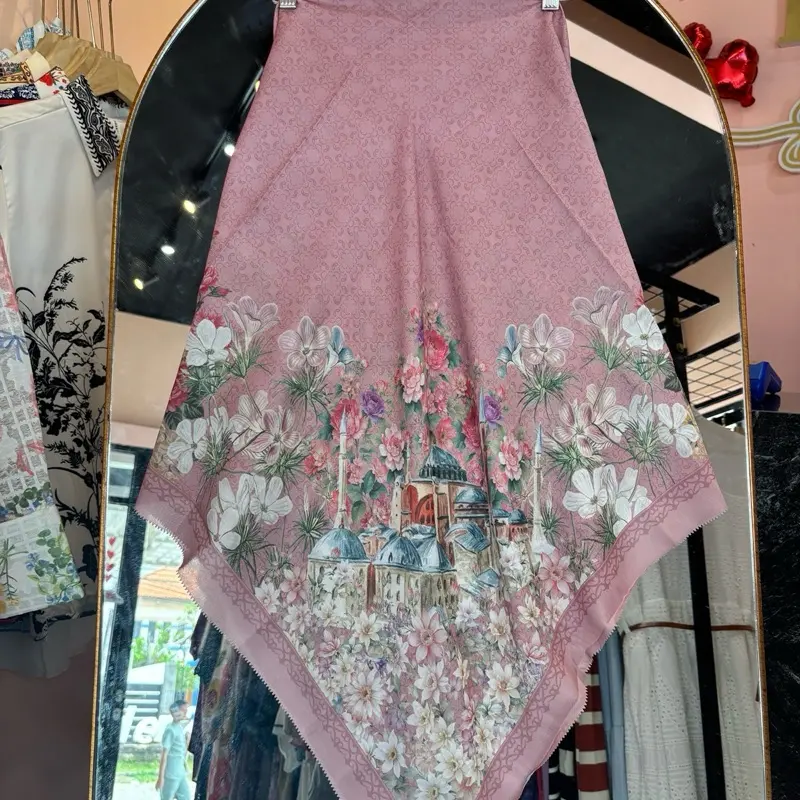 Hijab motif printing istanbul - voal premium MP108