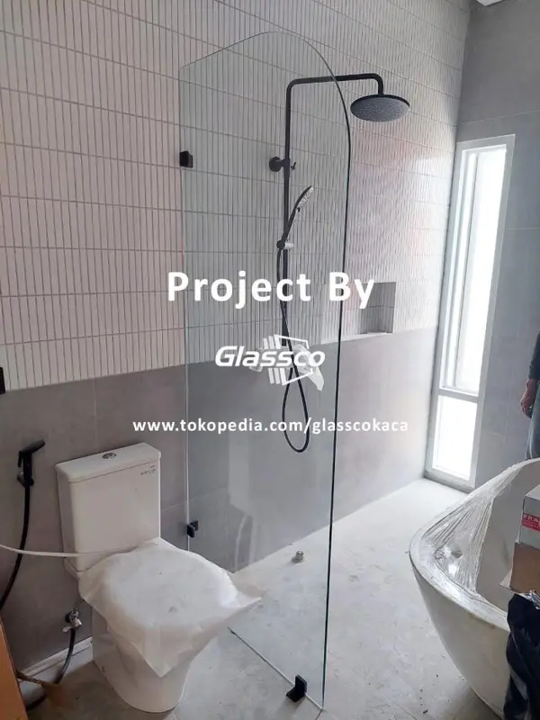 Kaca Kamar Mandi Sekat Shower Tempered 10mm Pesanan Pak Afu 5