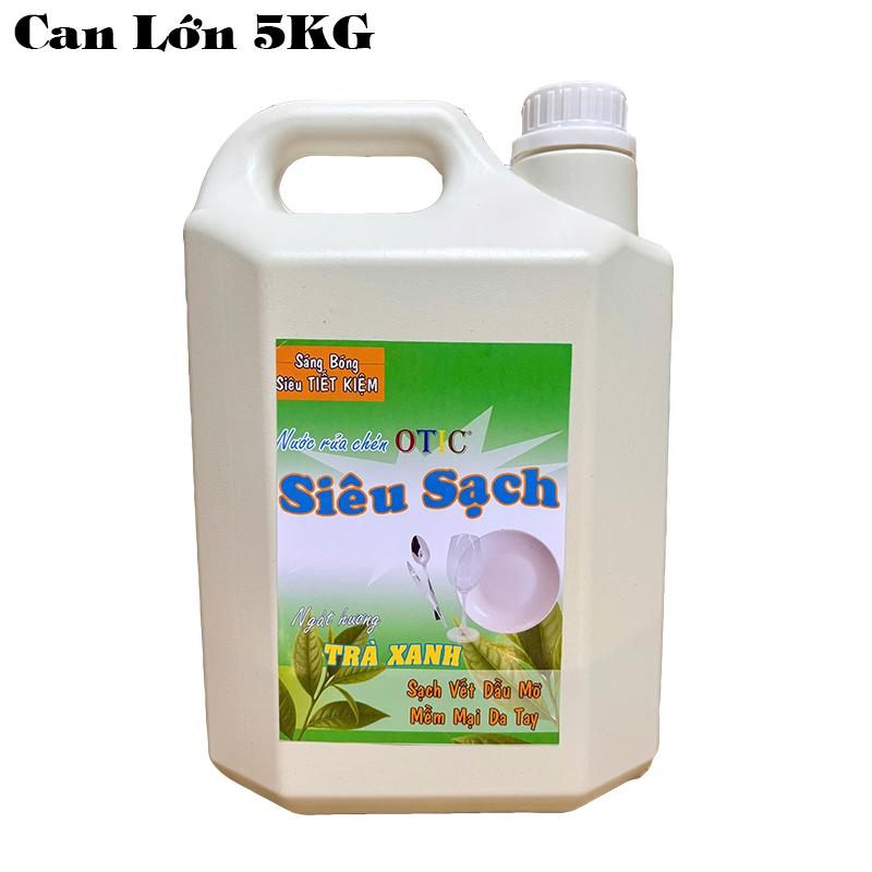 Nước rửa chén hương chanh Otic Siêu Sạch can 5kg