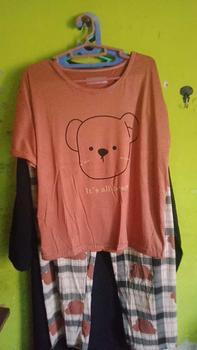 Product Review of Baju Tidur Wanita Piyama Lengan Pendek Celana Panjang Setelan Tidur Dewasa Remaja from n**i 0