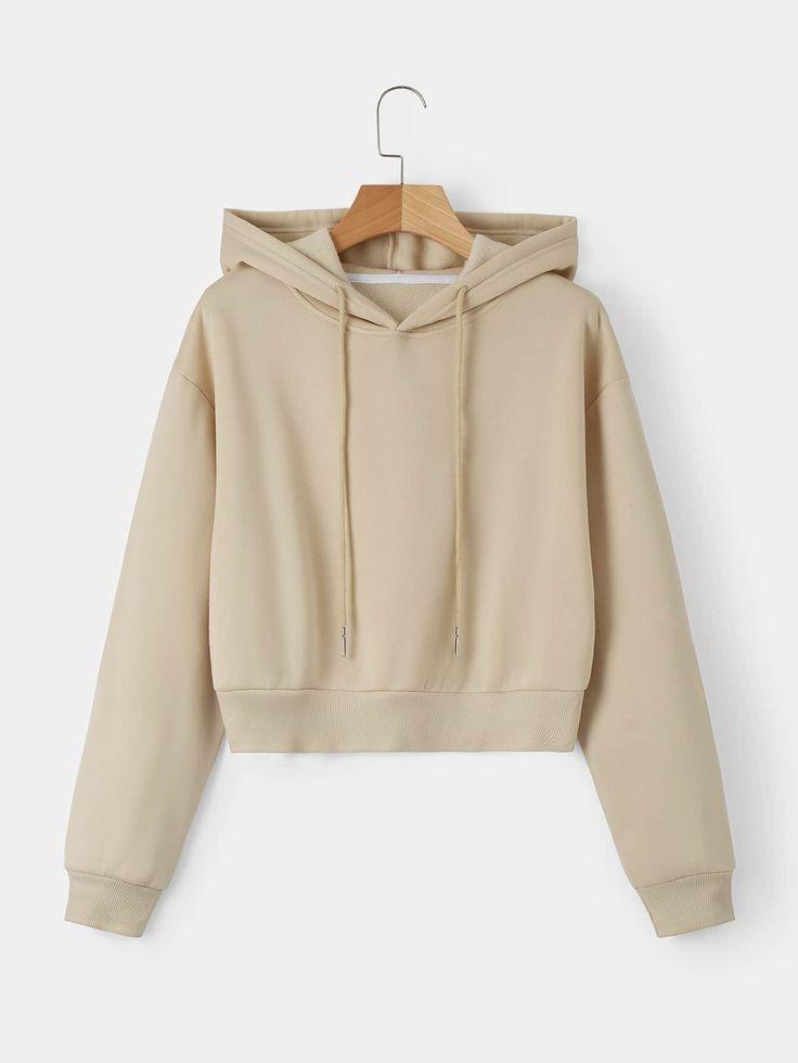 Product Introduction of Sweater Crop Hoodie Wanita Fleece Lembut 2