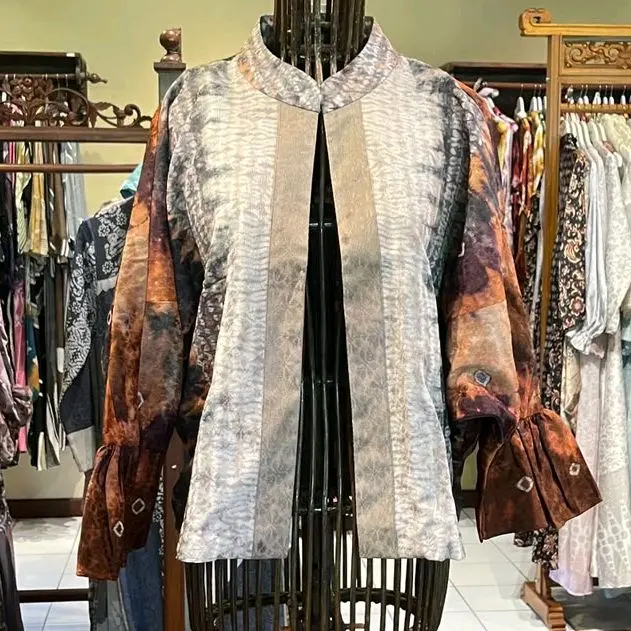 Batwing Coat Viscos by Dian Pelangi ORIGINAL Outer Jaket Cardigan Blazer Bolero Cardi Casual Formal Kerja Kantor Pesta Rapat Pernikahan Kondangan Lebaran Wanita Hijaber Cantik Anggun Modis Modern Elegan Mewah Model Korea Terbaru Motif Jumputan Kekinian