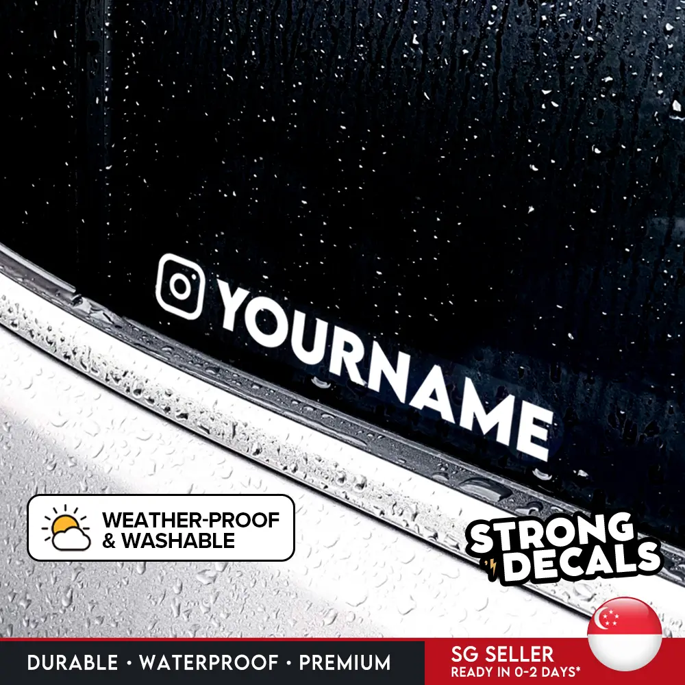 [SG Seller] Insta Sticker for Cars Motorcycles Vans