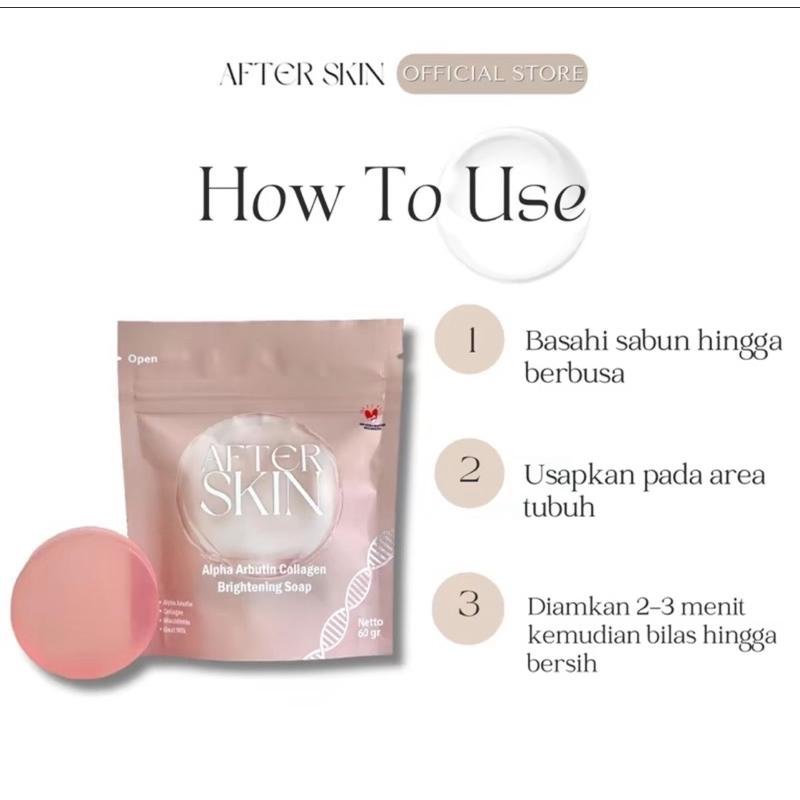 ( BELI 2 GRATIS 1 )AFTER SKIN ALPHA ARBUTIN COLLAGEN BRIGHTENING BODY WASH BAR SOAP 60GR SABUN MANDI PENCERAH PEMUTIH Hand Mencerahkan Lightening Cair Tangan 4
