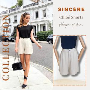 Quần short linen nữ – form đứng suông, thoáng mát mùa hè, dễ phối áo thun sơ mi
