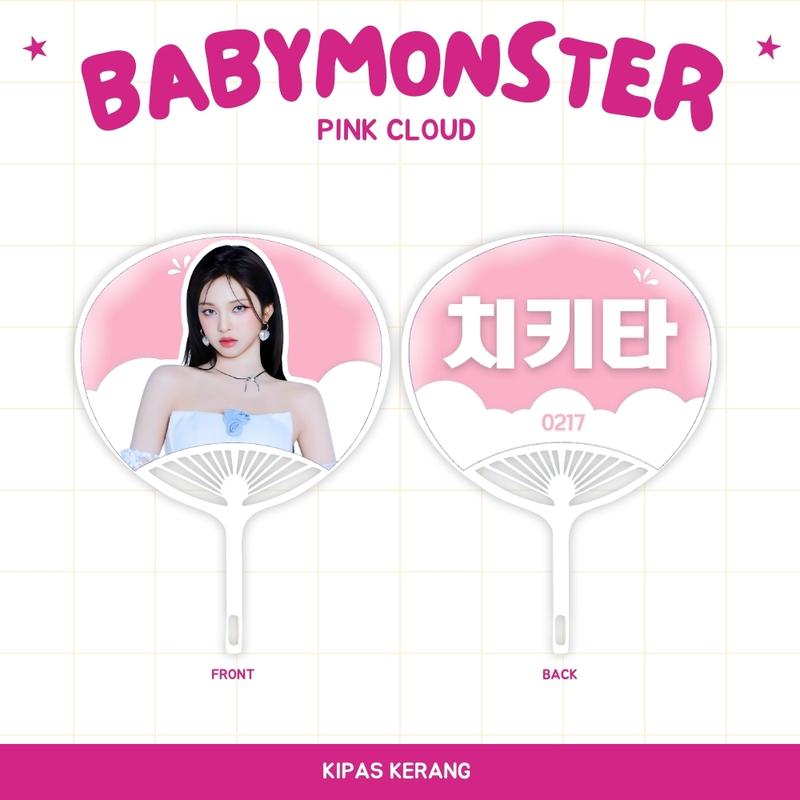KIPAS TANGAN BABYMONSTER KERANG BABY MONSTER UCHIWA FAN IDOL KPOP ...
