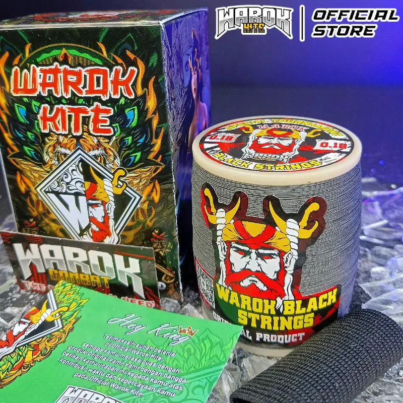 Gelasan Matot Tournament Warok BLACK STRINGS 0,22 Import ( Bahan Senar Matot Hitam Import ) 2