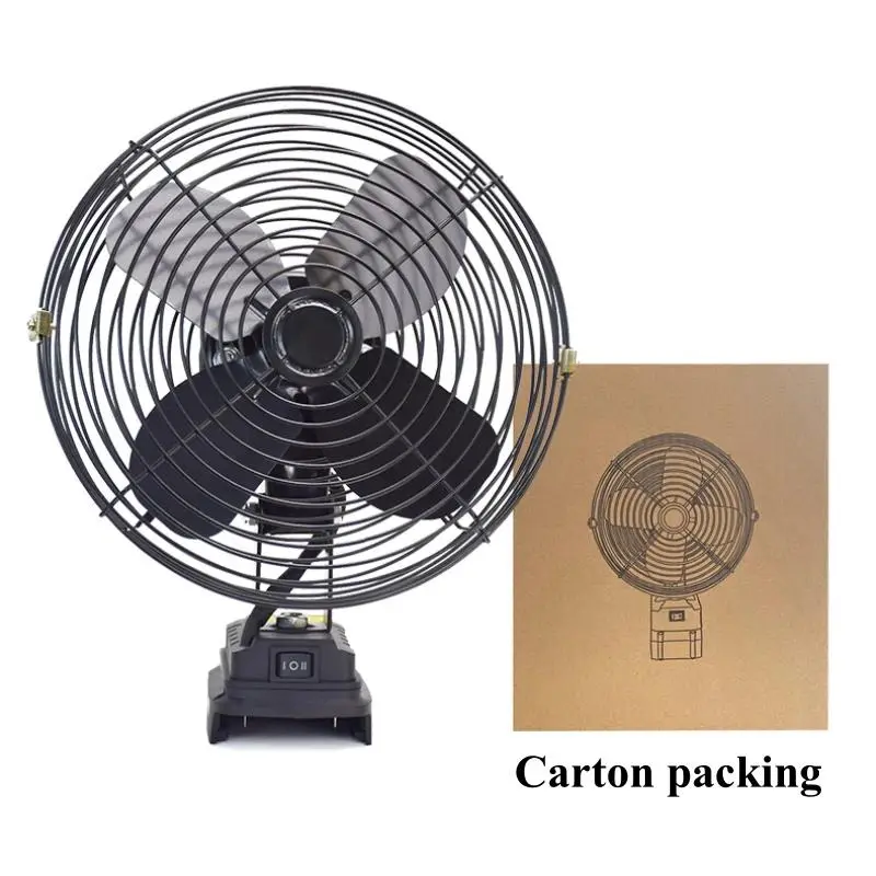 TANZU Quạt không dây 8 Inch Cầm tay Công nghiệp Quạt ngoài trời có Pin với Lực gió mạnh + Điều chỉnh hai tốc độ QuạT Fan quạt tích điện cỡ lớn siêu mạnh 7