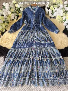 Gamis Lavender – By Goldy Ghatbiyya | Import BKK Premium Muslimah Outfit Kekinian