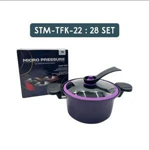 Panci Presto Gsf 22 Cm Anti Lengket - Hemat Waktu Memasak - Multifungsi, Kaca, Aluminium, Cooker