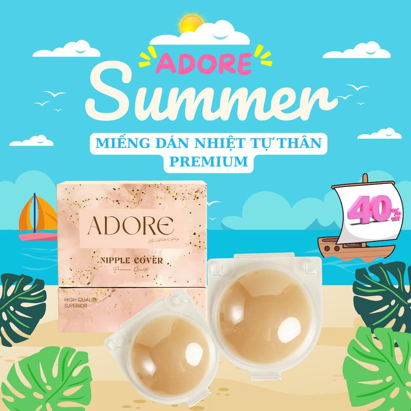 ADORE MIếng Dán Nhũ Hoa Nhiệt Tự Thân Thế Hệ Mới, Siêu Tệp Tái Sử Dụng Nhiều Lần X-Static Áo ngực dính