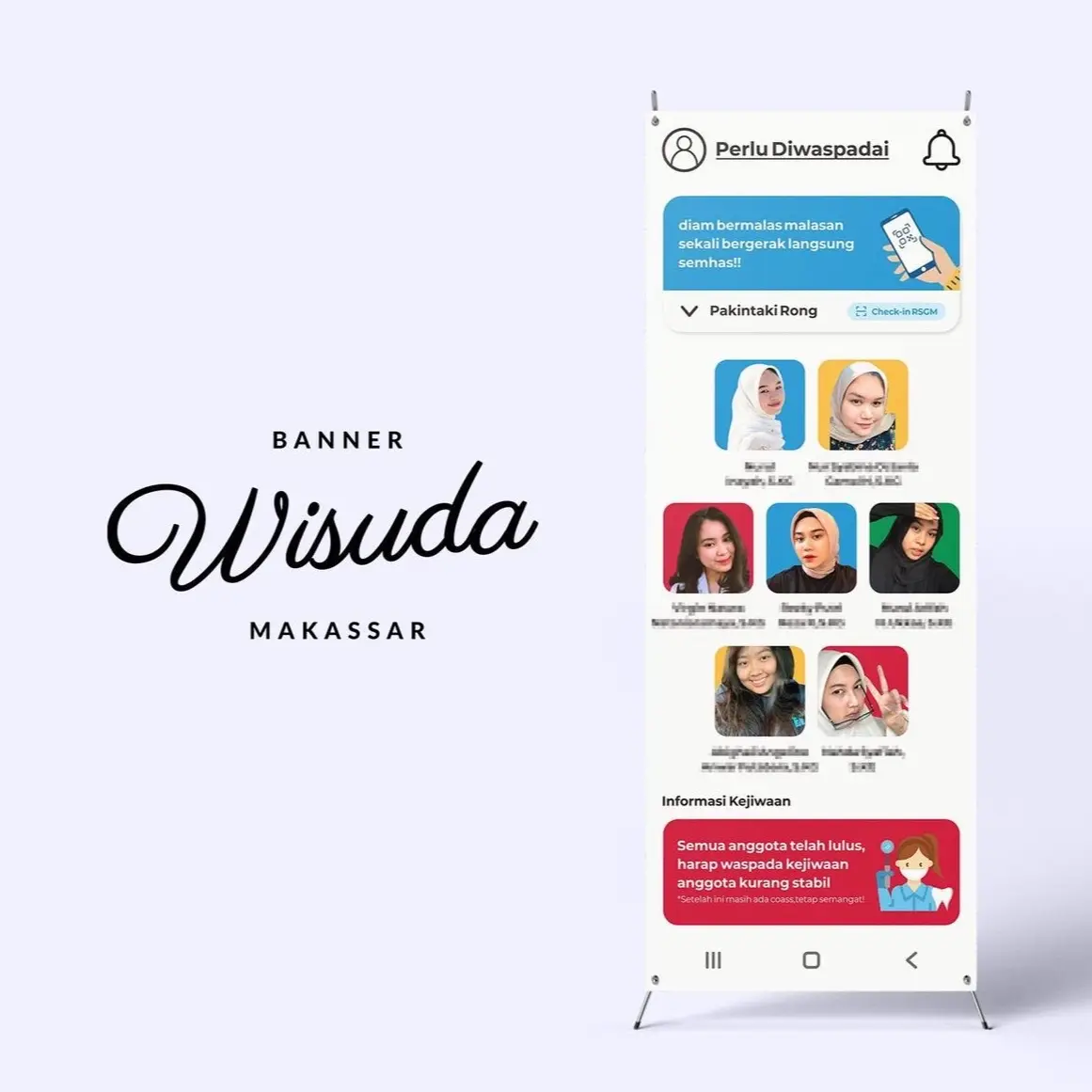 X Banner Dengan Desain Unik Khas Indonesia