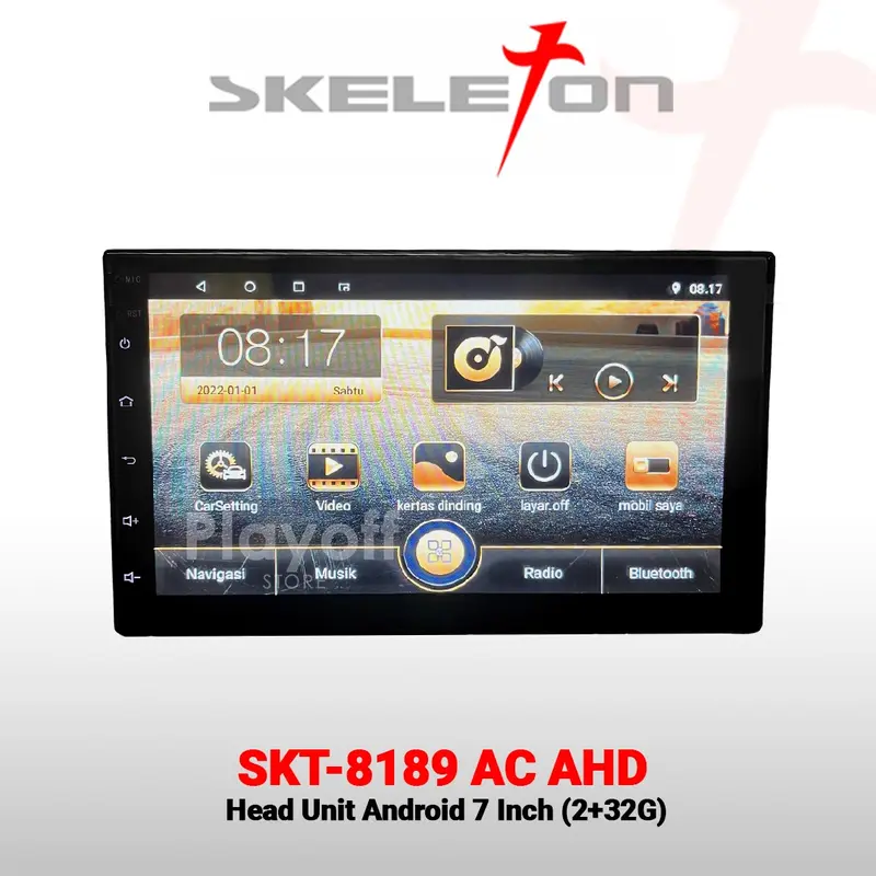 Carplay Ram 4+64 GB Head Unit Android Car Play Skeleton Bluetooth Wifi 1