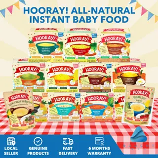 HOORAY! All-Natural Baby Food Instant Meal Ready to Eat Food for 6M 10M 12M Halal Nutritious Soup Stew Rice