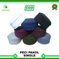 Gambar PECI PAKOL SINGEL ALL SIZE , Peci Pakol Single Dewasa , Peci Haji Pakol , Peci Kopiah Pakol Single dari kios MTR Kab. Bogor 4 Tokopedia