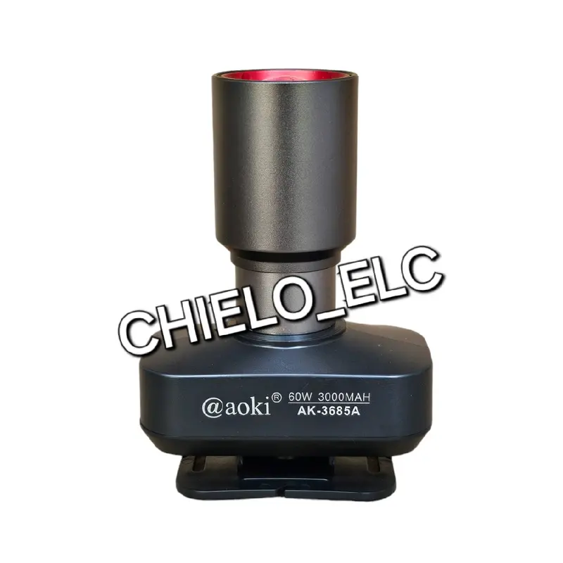 SENTER KEPALA AOKI ZOOM 60W AK3685A+3686K+(3675A adaptor) ,SENTER ZOOM 60WATT AOKI AK3685A AK3686K+(3675A adaptor) 800LM 60W ORIGINAL Baterai 2