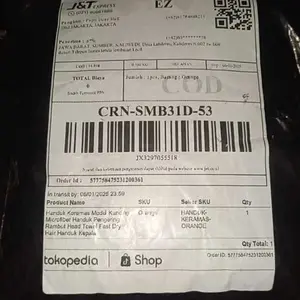 Handuk Keramas Model Kancing Microfiber Handuk Pengering Rambut Head Towel Fast Dry Hair Handuk Kepala