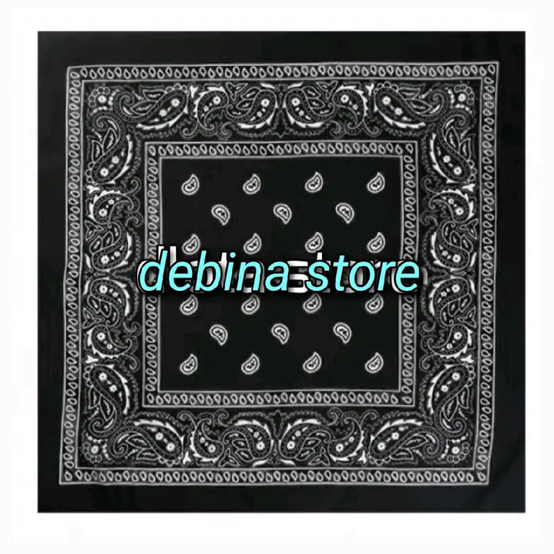Bandana Slayer Multifungsi Motif Batik Ukuran 45×45cm Bahan Polyester Unisex Sapu Tangan Merah Hitam Kain 7