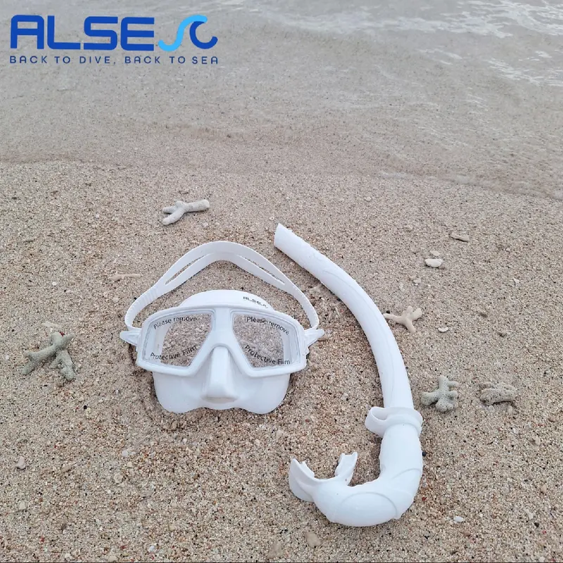 MASK LOW VOLUME + SNORKEL, KACA MATA SELAM FULLSET, COCOK UNTUK FREEDIVING, SNORKELING, SPEARFISHING FULL SILICONE. 4