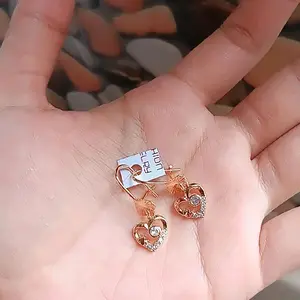 Anting Perhiasan Wanita Warna Gold Earrings Dikirim Random