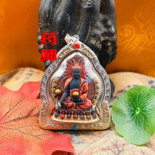 Xizang Culture Pendant (Pharmacist) Hand Painted Exquisite Pendant Pendant Silver Shell Medicine Clay Sculpture