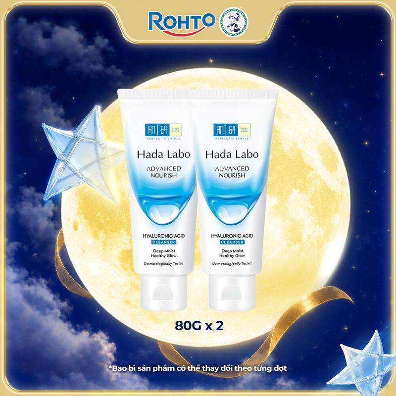 Combo 2 Kem Rửa Mặt Hada Labo Advanced Nourish Hyaluronic Acid Cleanser 80g |…