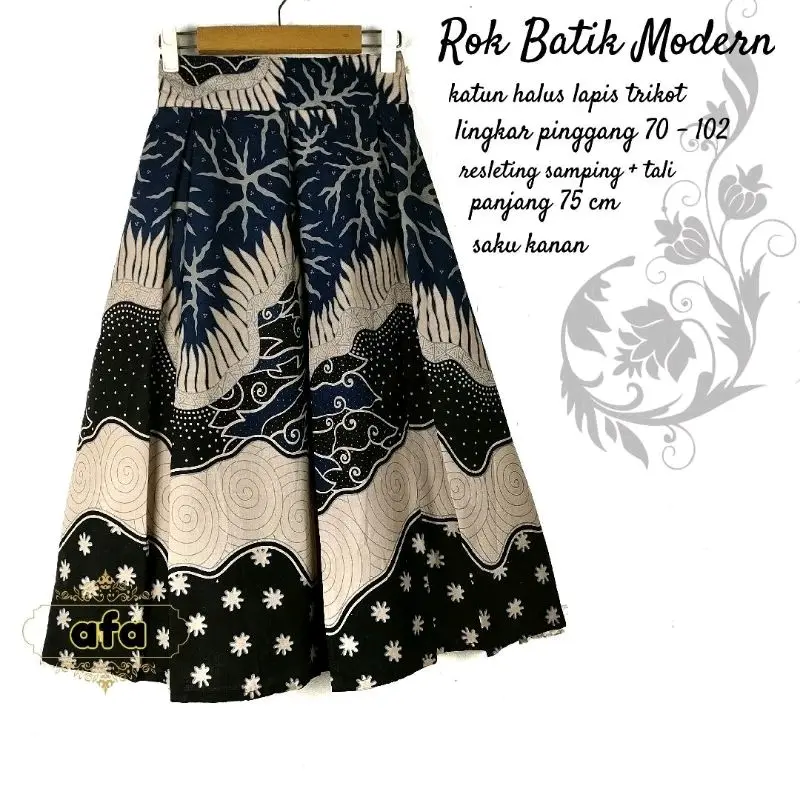 ROK BATIK PREMIUM 7/8 LAPIS TRIKOT-ROK MODERN 3
