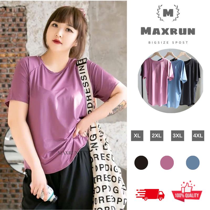 Áo thun thể thao tập gym ,yoga nữ bigsize phom rộng ,chất thun lạnh Thoáng khí